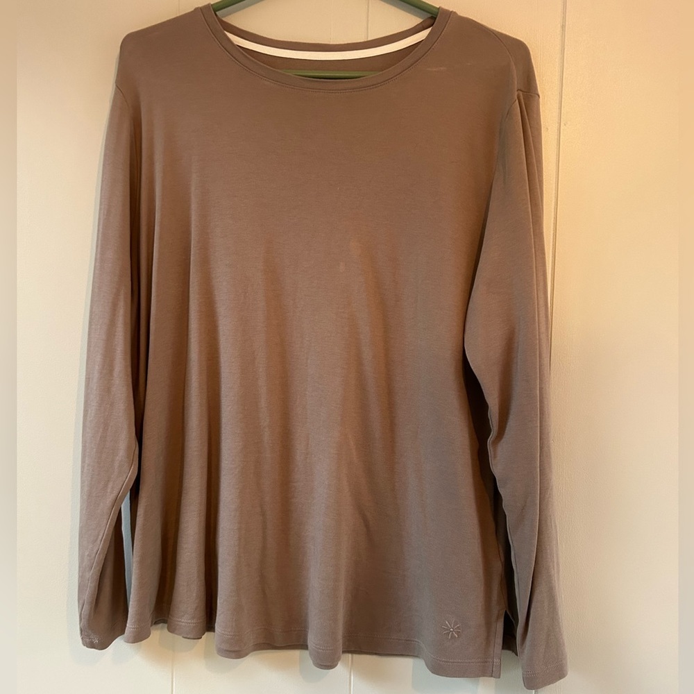 Isaac Mizrahi Essentials Pima Cotton Crew Neck Knit Top
